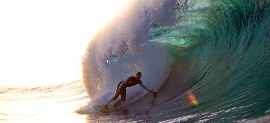 Surf ved El Quemao Surfspots på Lanzarote