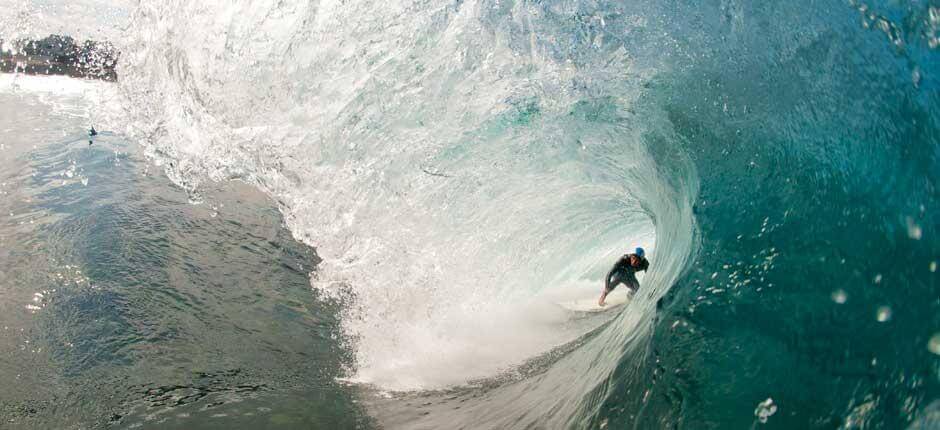 Surf ved El Quemao Surfspots på Lanzarote