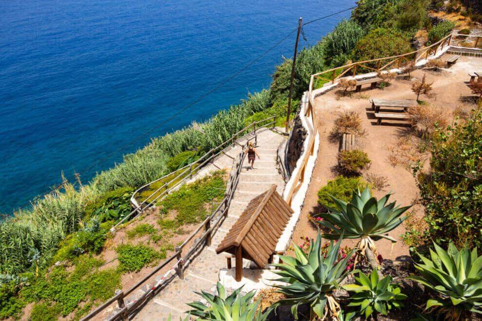El camino al pescante de Agulo