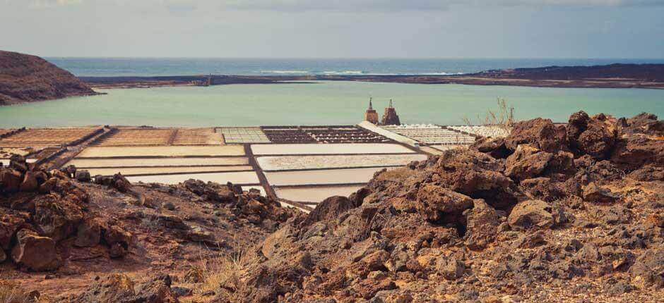 Saltlaguner i Janubio, på Lanzarote