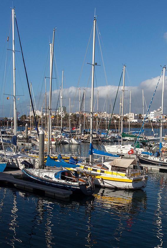 Lystbådehavnen de Arrecife. Lanzarote.