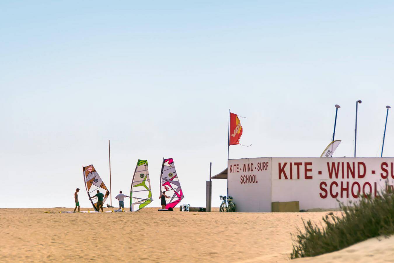 Windsurf en Flag Beach Corralejo Spots de windsurf de Fuerteventura