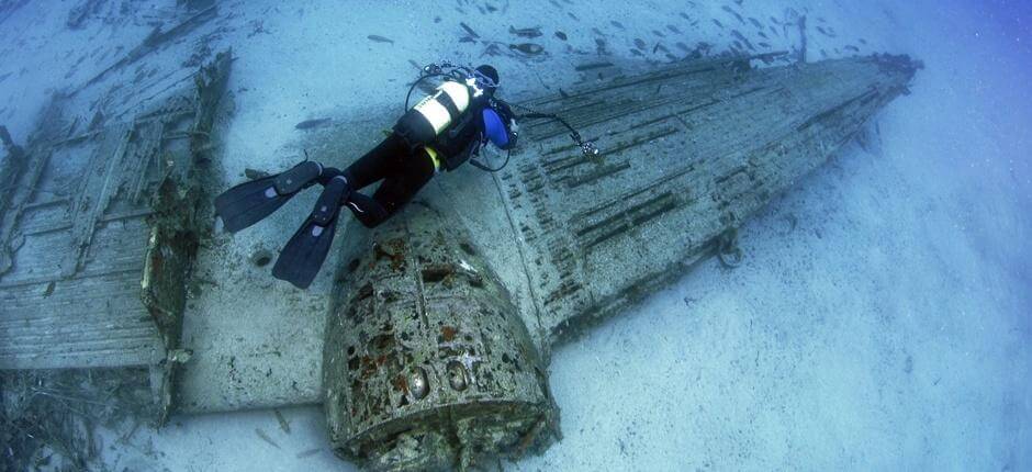 Bucear en el pecio del Douglas DC-3 de Playa de Vargas, en Gran Canaria