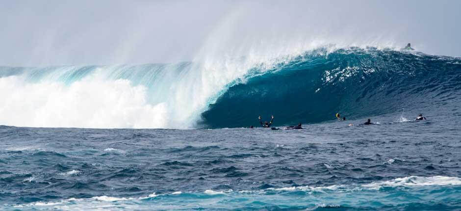 Surf ved El Quemao Surfspots på Lanzarote